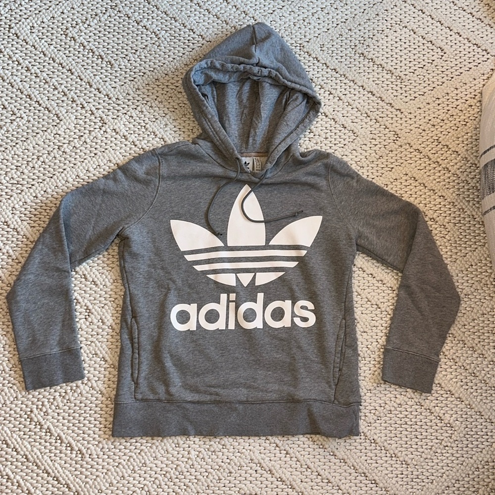 Adidas heather grey size small used